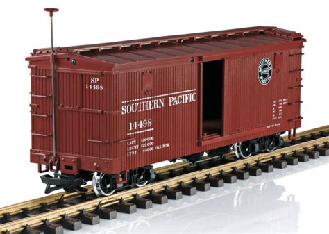 LGB #48671 SOUTHERN PACIFIC BOXCAR W/ STEEL WHEELS – Upland Trains