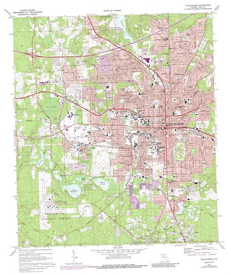 Tallahassee topographic map, FL - USGS Topo Quad 30084d3