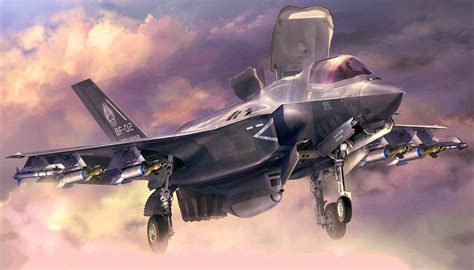 Wallpaper : military aircraft, artwork, vehicle, F 35 Lightning II ...