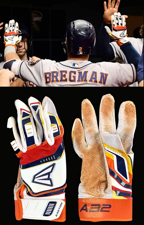 Lot Detail - 2018 Alex Bregman Game Used Houston Astros Batting Gloves :: Style Matched to June ...