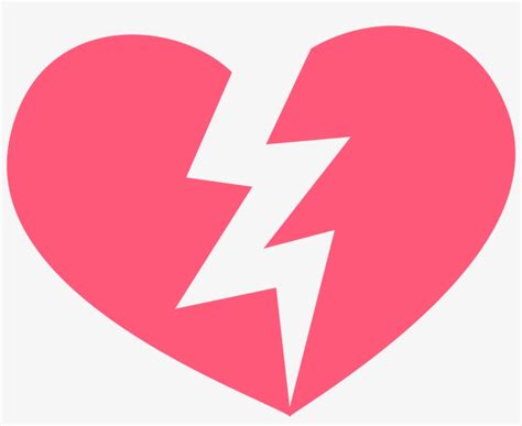 Open - Black Emoji Broken Heart - Free Transparent PNG Download - PNGkey