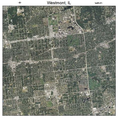 Aerial Photography Map of Westmont, IL Illinois