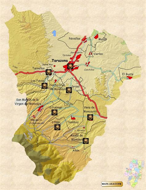 Mapa interactivo del arte mudéjar en la Comarca de Tarazona y el ...