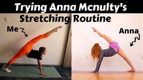 Trying Anna McNulty's Advanced Back Stretching Routine - YouTube