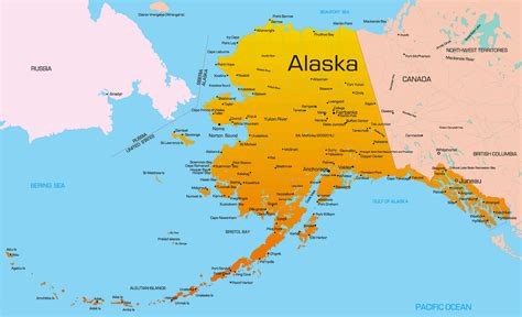 Alaska Map - Guide of the World