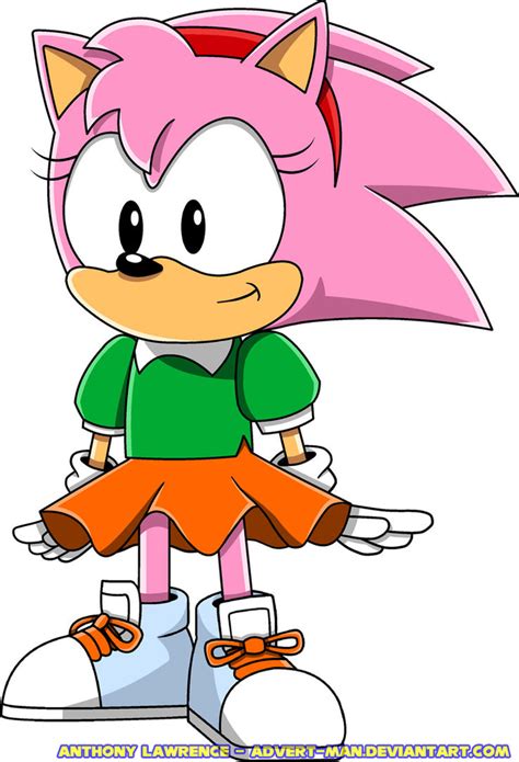 Classic Amy Rose by Advert-man on DeviantArt