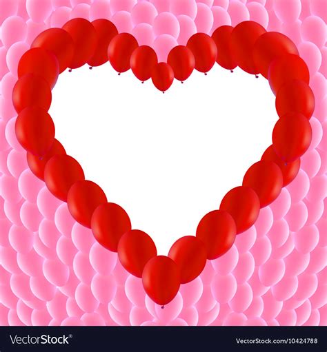 Love heart shaped frame Royalty Free Vector Image