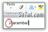Insert inverted exclamation point in Word 2010 (Spanish exclamation mark)