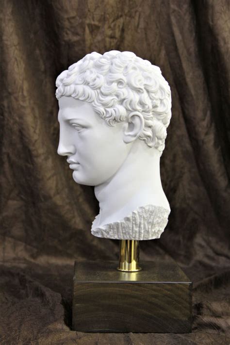 Head of Olympia Hermes on Base Bust Statue