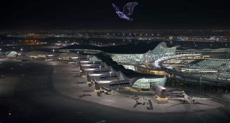 Zayed International Airport Rebranding With Drone Show