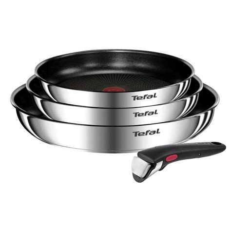 Tefal Ingenio Emotion 4-Piece Induction Stainless Steel Frypan Set