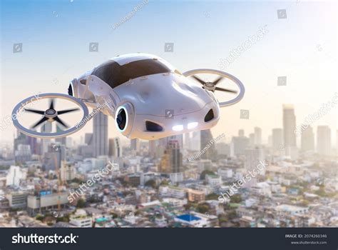 3d Rendering Flying Car Car Drone Stock Illustration 2074260346 ...