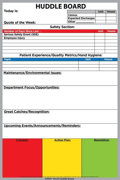 Healthcare Daily Huddle Template