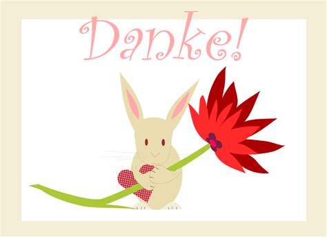 free printable "Thank you" card with cute bunny - ausdruckbare Dankeskarte - freebie | MeinLilaPark