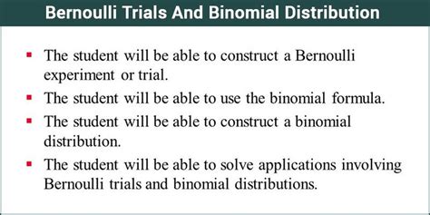 Bernoulli Trial and Binomial Distribution of Random Variables with examples