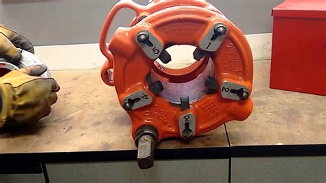 Ridgid 700 Pipe Threader Set with Ridgid 4P-J Threader and 774 Adaptoror - YouTube