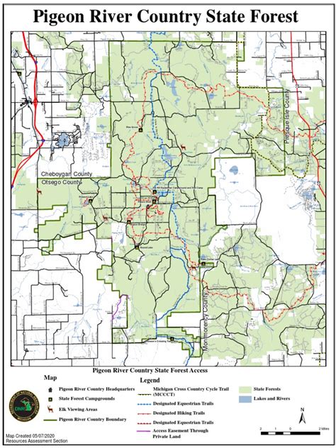 Pigeon River Country State Forest Map | PDF