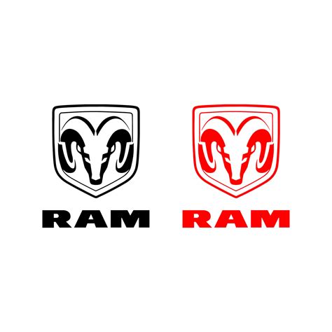 Dodge Ram logo editorial Vector 25270473 Vector Art at Vecteezy