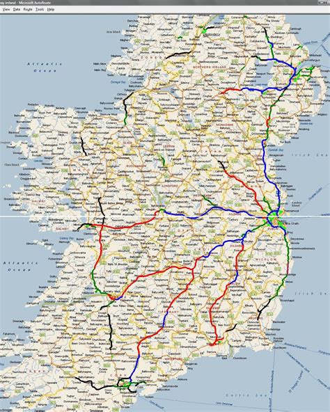 Map Of Ireland Roads