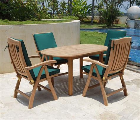 Buy Teak Dining Table Oval Online | TeakLab