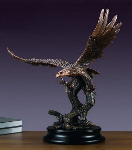 Large Soaring Eagle Sculpture 24.5" High