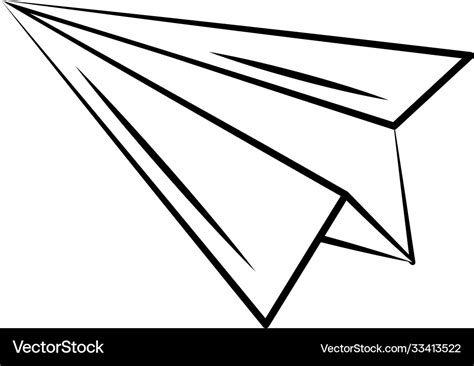 White Paper Airplane Tattoo