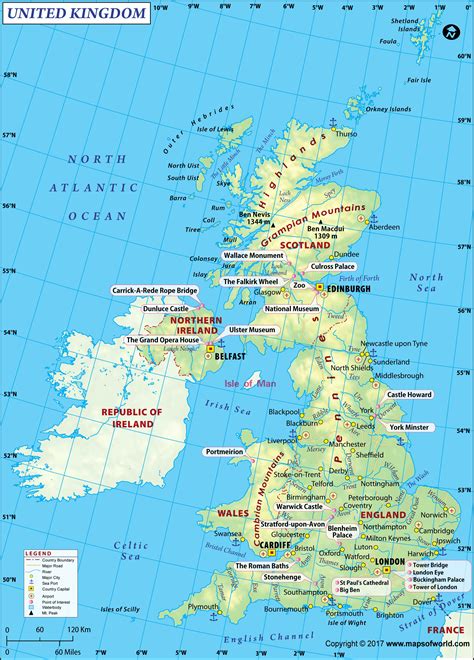 UK Large Color Map Image | Large UK Map HD Picture