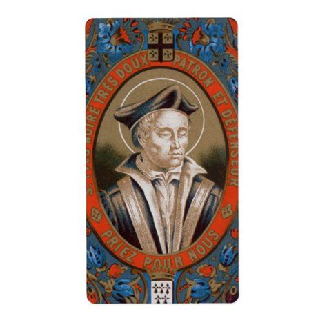 St. Ivo of Kermartin (M 005) Label | Zazzle | Antique images, Religious gifts, Pro bono work