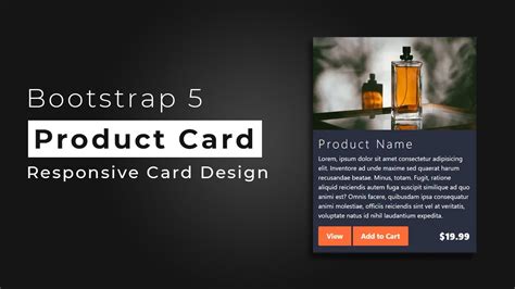 Bootstrap 5 Responsive Product Card Design - YouTube