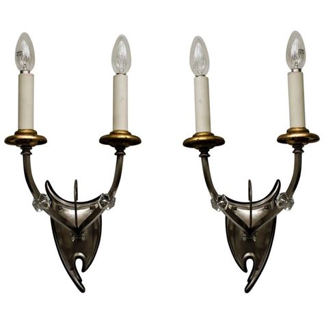 Two Extraordinary Art Deco Wall Lamps at 1stDibs