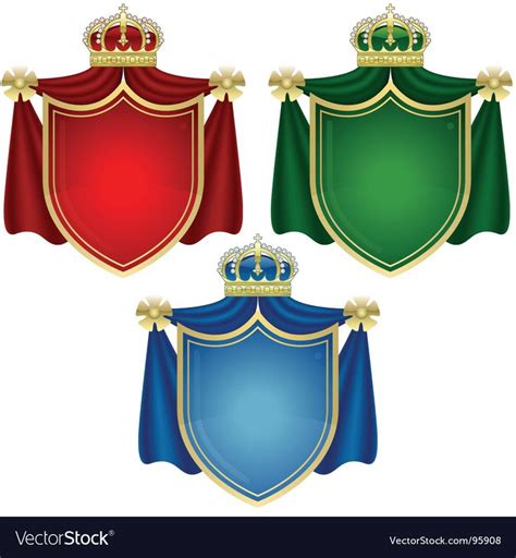 Coat of Arms Banners - colored illustration as vector. Download a Free ...