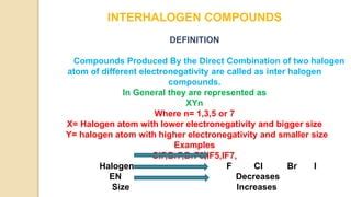 INTER HALOGENS COMPOUNDS PPT.pptx....... | PPT