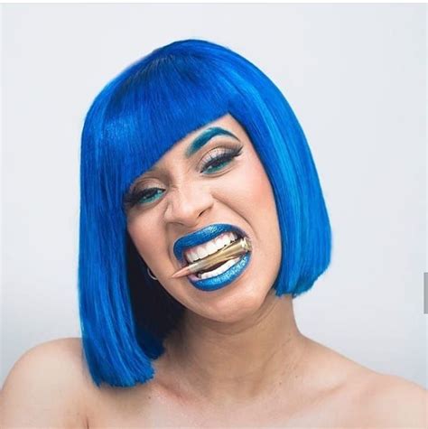 😍😍😍 @iamcardib . .#blue #bluebeauty #bluehair #blueeverything | Hairstyles theme, Haircut types ...