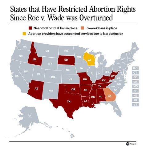 Here's where abortion is banned 3 months after Roe v. Wade was overturned - ABC News