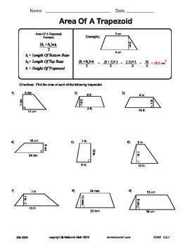 Finding The Area Of A Trapezoid by Maisonet Math - Middle School Resources