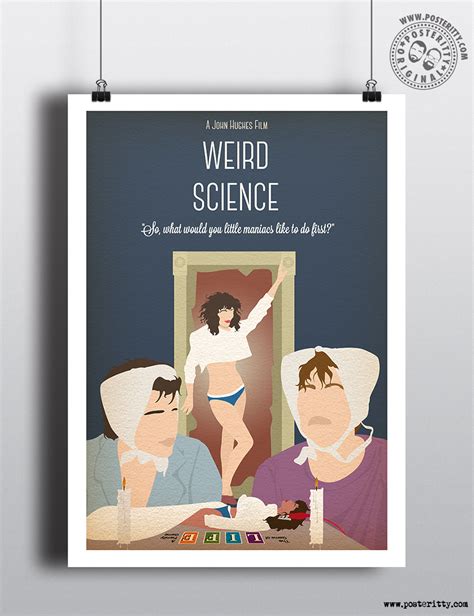 Weird Science (John Hughes) - Minimalist Movie Poster — Posteritty