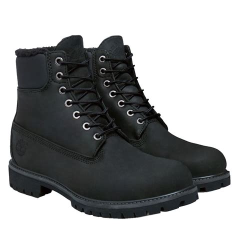 Timberland Heritage 6 Inch Black Mens Boots