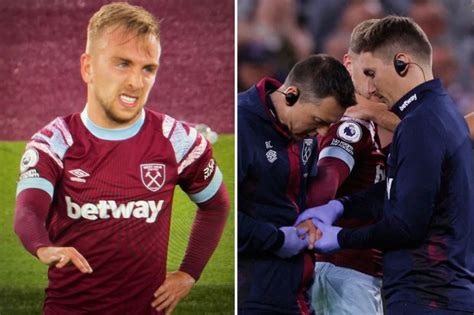 Fans left feeling sick as Jarrod Bowen shows off suspected dislocated finger after West Ham star ...