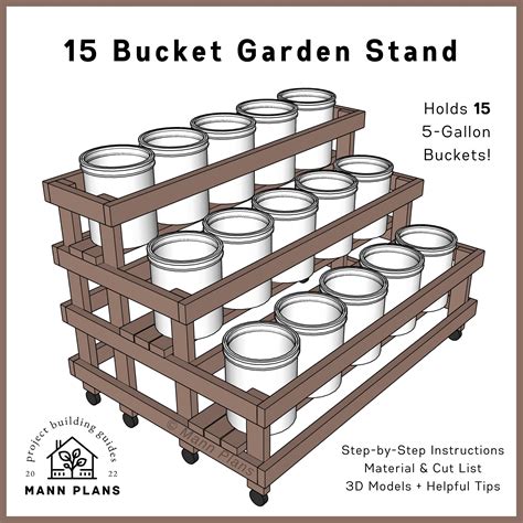 How to build a 5 gallon bucket garden – Artofit