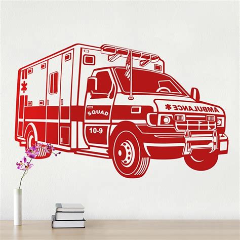 Wall sticker ambulance | MuralDecal.com