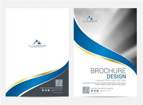 Brochure template flyer design vector background Premium Vector | Free ...