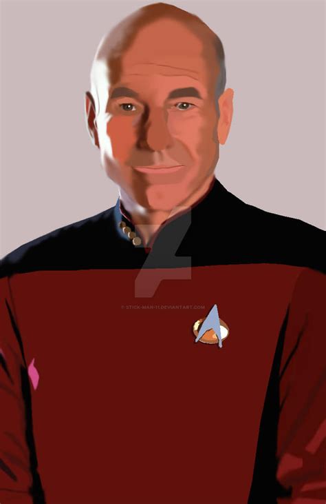 Captain Jean-Luc Picard (Photoshop Drawing) by stick-man-11 on DeviantArt