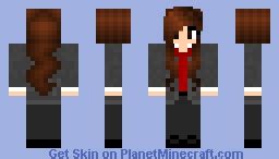 girl with suit Minecraft Skin