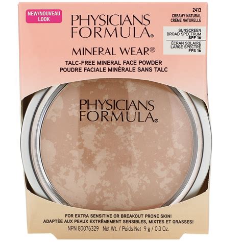 Physicians Formula, Mineral Wear, Face Powder, SPF 16, Creamy Natural, 0.3 oz (9 g) - iHerb