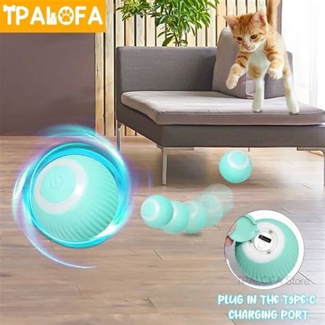 Smart Cat Toys Electric Cat Ball Automatic Rolling Ball Cat Interactive ...