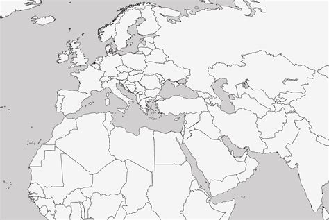 Blank Northern Eurasia Map