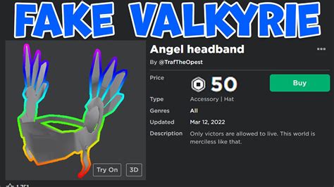 Fake Valkyrie Helm for 50 Robux - YouTube