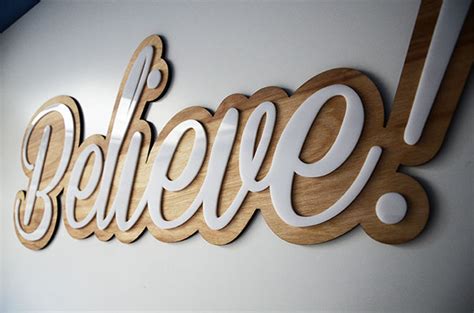 Believe Sign on Behance