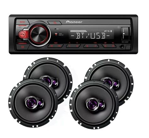 Pioneer Car Stereo Radio Bluetooth Mp3 + 2 Pair Pioneer 6 3/4" Car 3way Speakers | eBay