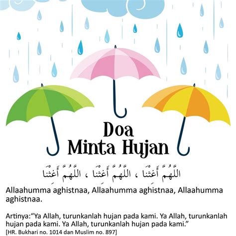 Doa Minta Turun Hujan Sesuai Sunnah - Dakwah Islami